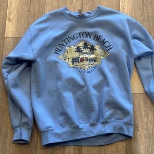 Huntington Beach Light Blue Crewneck Sweater